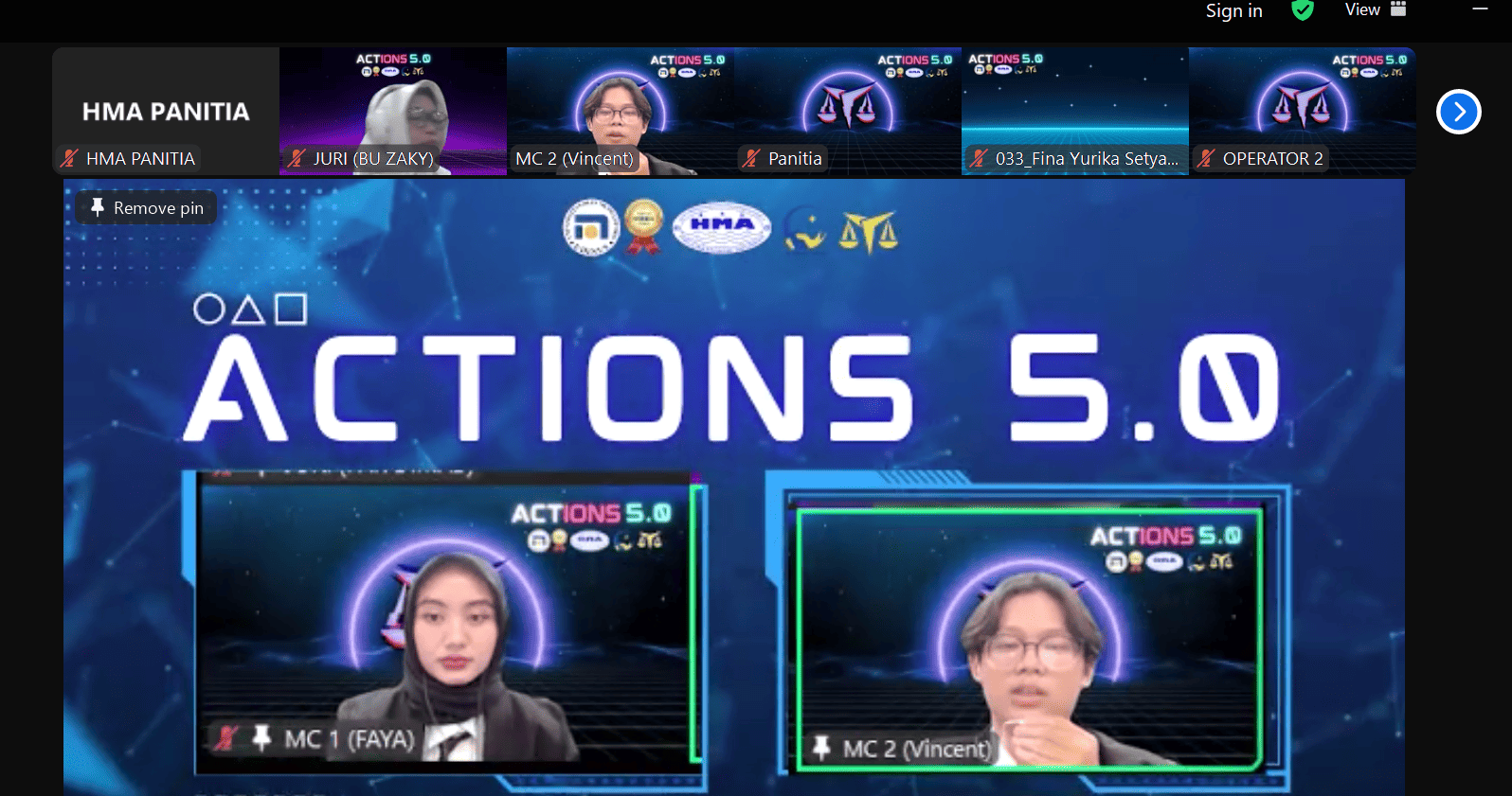 Penyerahan MC Ke Moderator